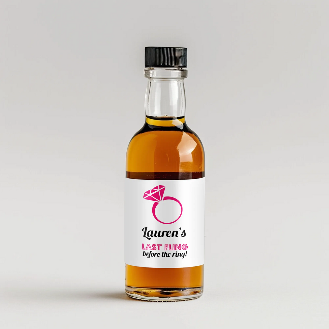 Rock On Bachelorette Mini Liquor Label - iCustomLabel