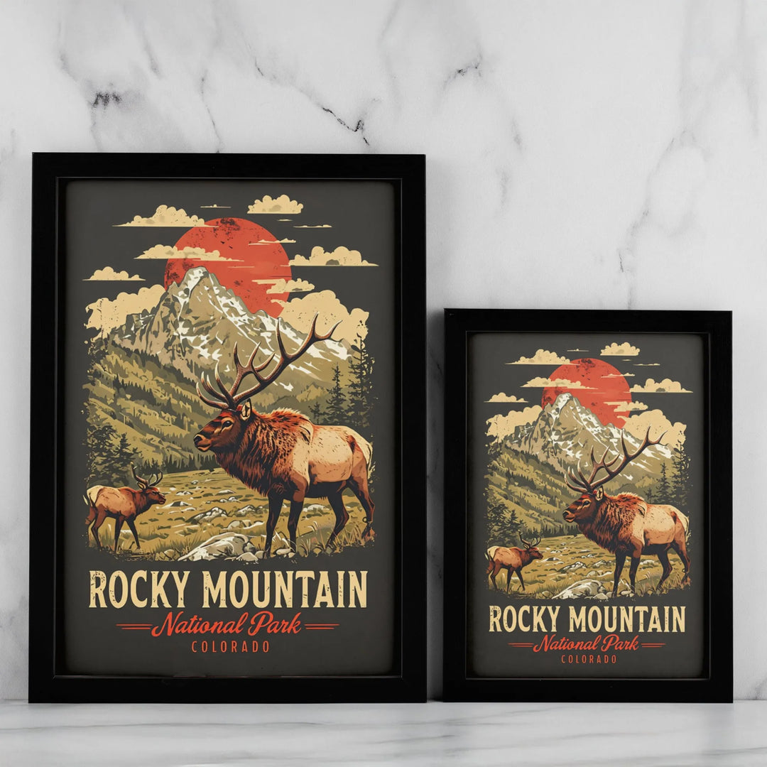 Rocky Mountain National Park Vintage Poster - iCustomLabel
