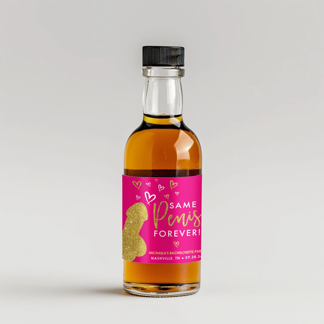 Same Penis Forever Mini Liquor Label - iCustomLabel