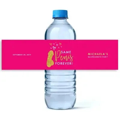 Same Penis Forever Water Bottle Labels - iCustomLabel