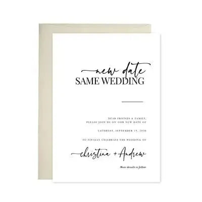 Same Wedding Change The Date - iCustomLabel