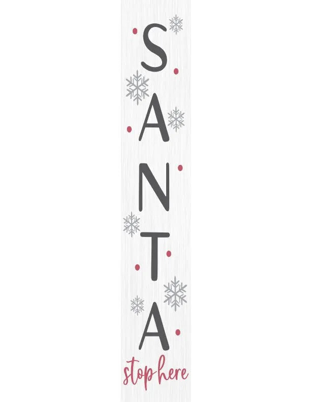 Santa Christmas Porch Sign - iCustomLabel