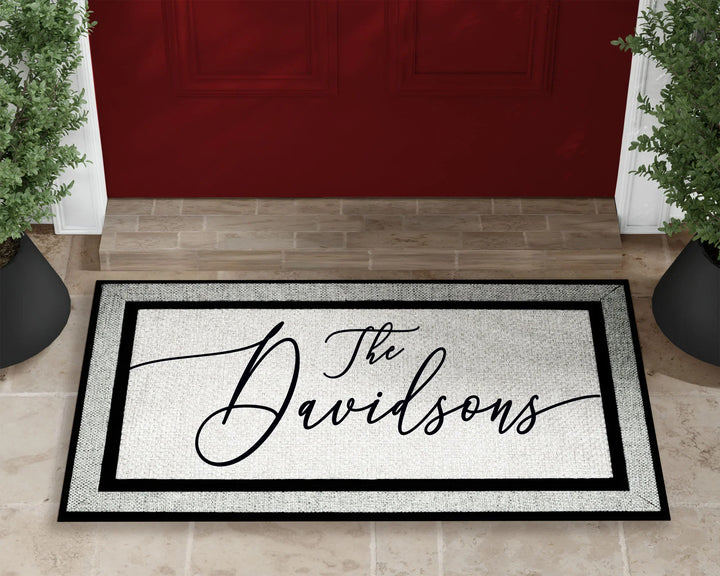 Script Name Door Mat