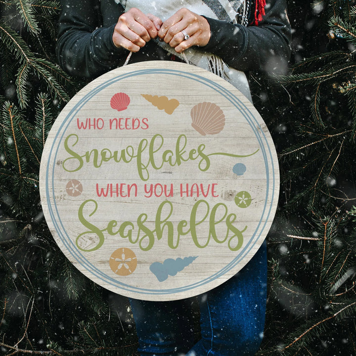 Seashells Christmas Door Decorations - iCustomLabel
