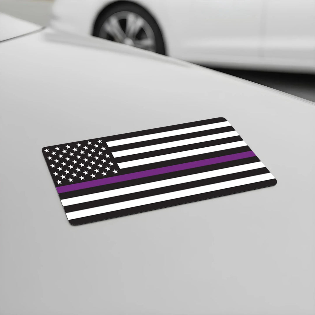 security-purple-thin-line-magnet-bumper-sticker-icustomlabel-2 - iCustomLabel
