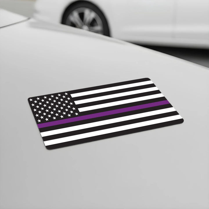 security-purple-thin-line-magnet-bumper-sticker-icustomlabel-2 - iCustomLabel