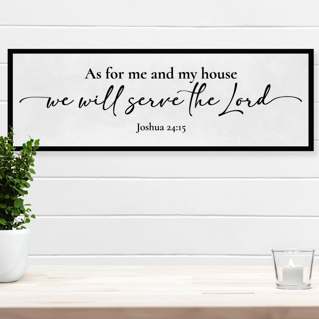 Serve The Lord Home Decor Sign - iCustomLabel