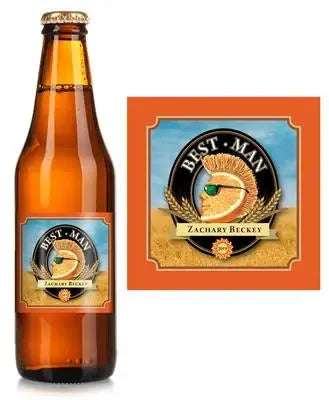 Shock Top Best Man Beer Label - iCustomLabel