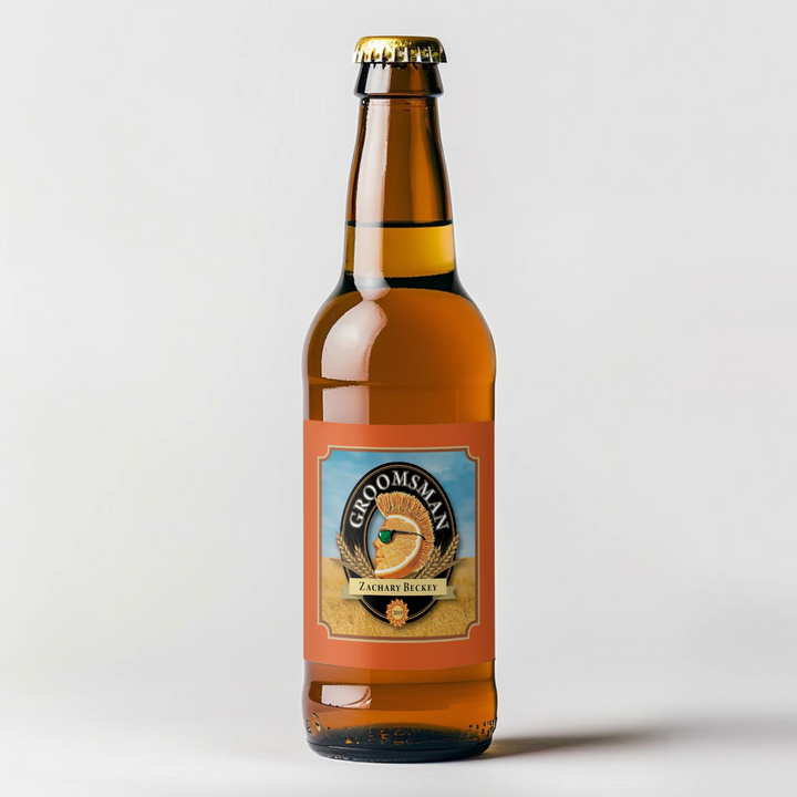 Shock Top Groomsman Beer Label - iCustomLabel