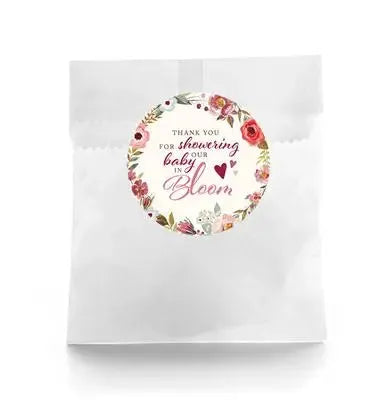 Shower In Bloom Favor Labels - iCustomLabel