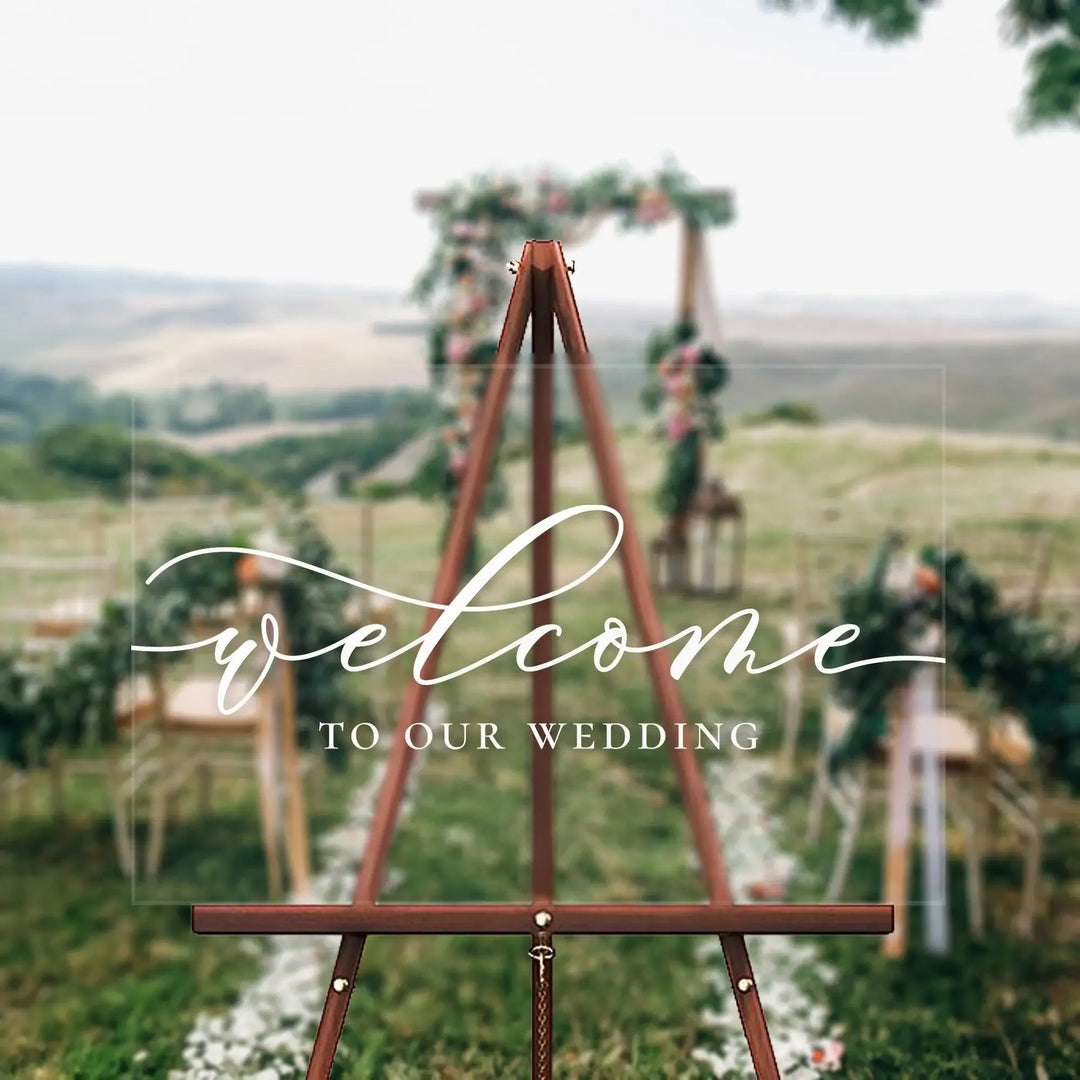 Signature Wedding Welcome Sign - iCustomLabel