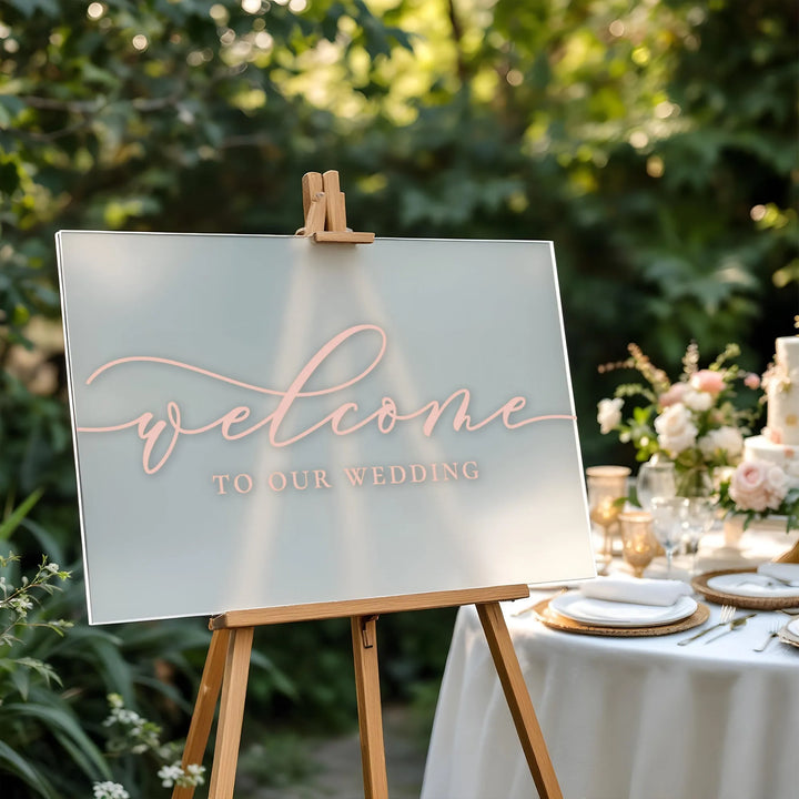 Signature Wedding Welcome Sign - iCustomLabel