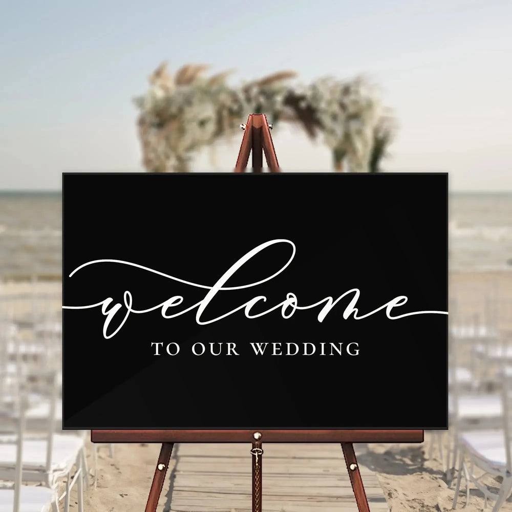 Signature Wedding Welcome Sign - iCustomLabel