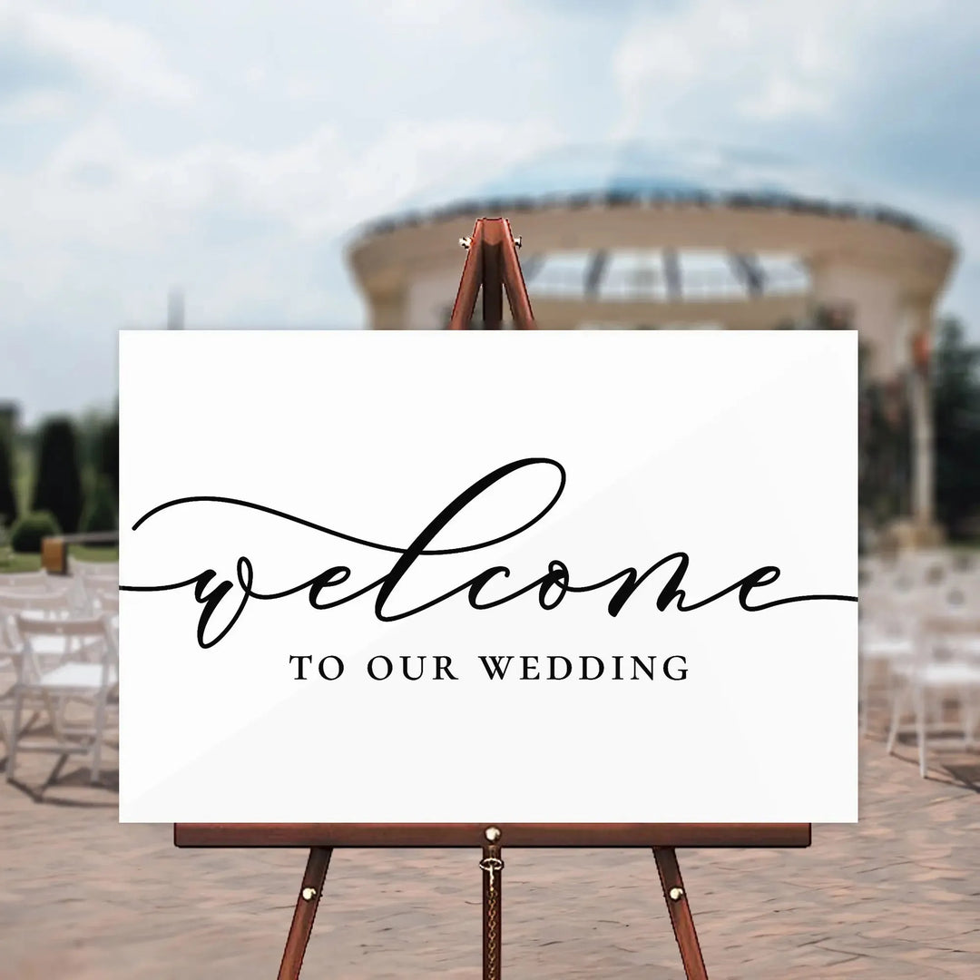 Signature Wedding Welcome Sign - iCustomLabel