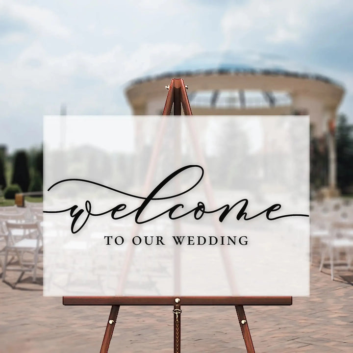 Signature Wedding Welcome Sign - iCustomLabel