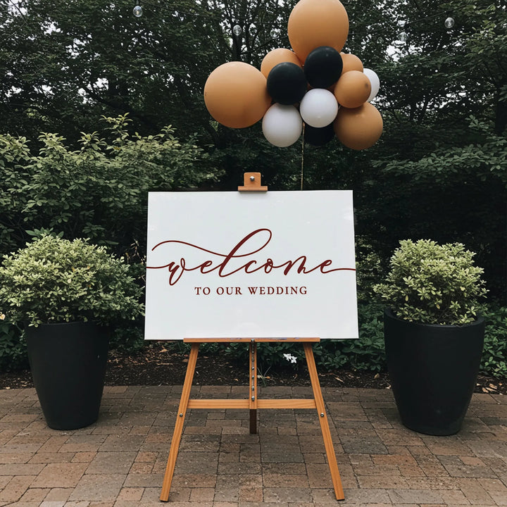 Signature Wedding Welcome Sign - iCustomLabel
