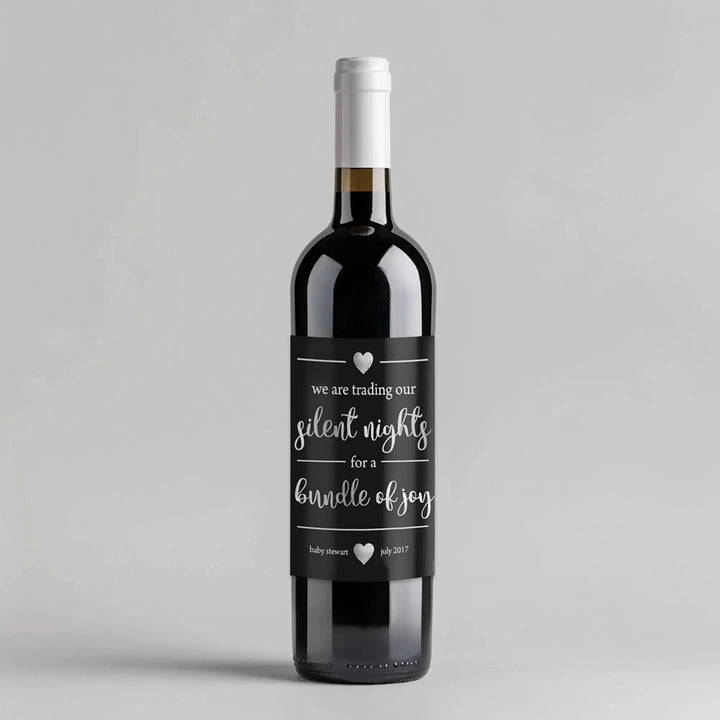 Silent Night Wine Label - iCustomLabel