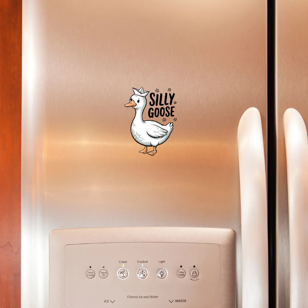 Silly Goose Fridge Magnet - iCustomLabel