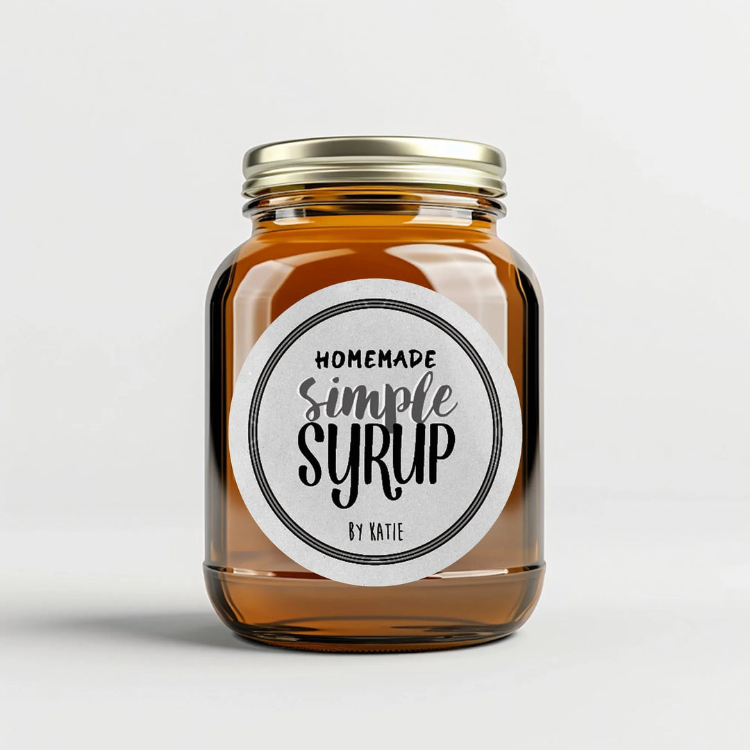 Simple Syrup Canning Labels - iCustomLabel