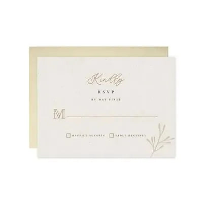 Simplistic Wedding RSVP - iCustomLabel