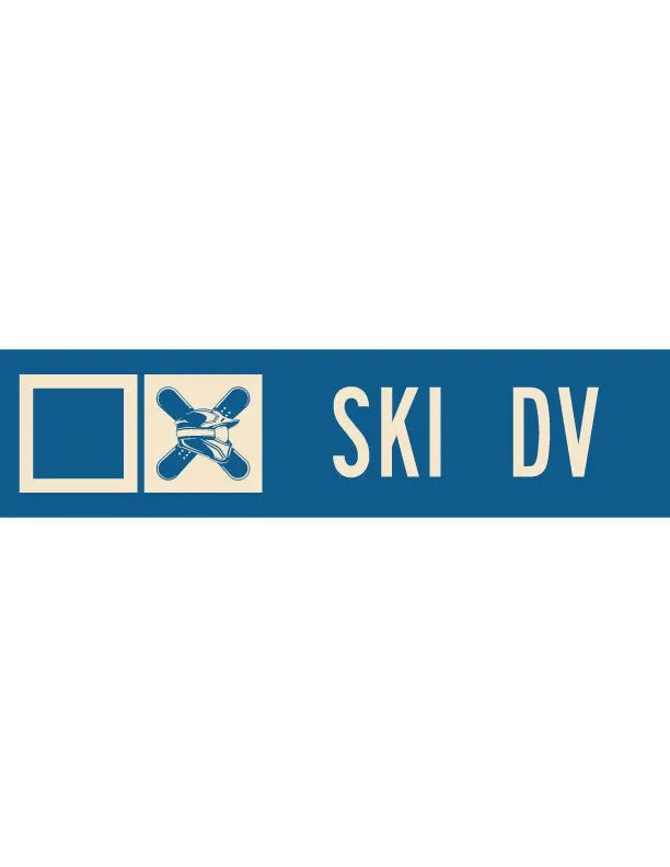 Ski DV Ski Trail Metal Sign - iCustomLabel