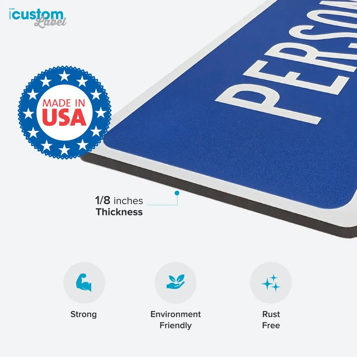 Ski Town USA Ski Trail Metal Sign - iCustomLabel