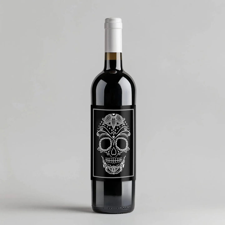 Skull Wine Label - iCustomLabel