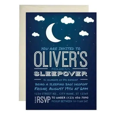 Sleepover Birthday Invitations - iCustomLabel