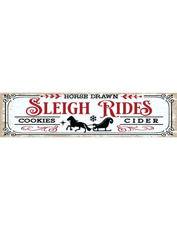 Sleigh Rides Christmas Wall Decor - iCustomLabel