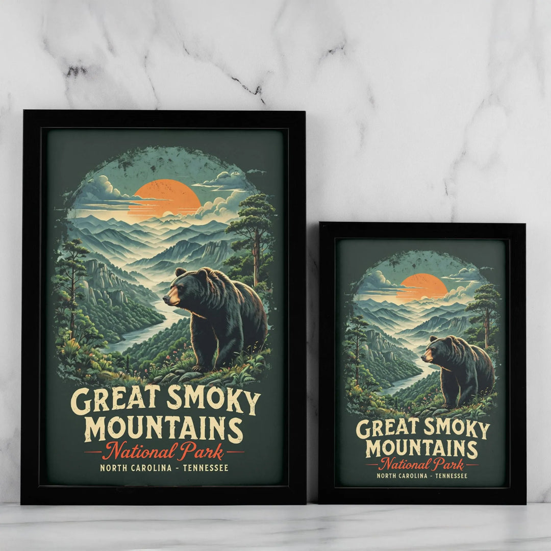 Smoky Mountain National Park Vintage Poster - iCustomLabel