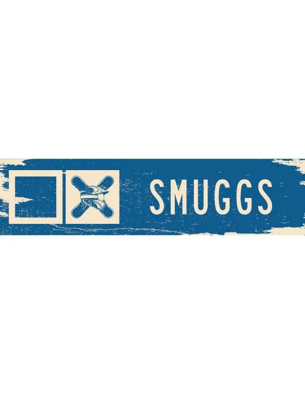 Smuggs Ski Trail Distressed Metal Sign - iCustomLabel