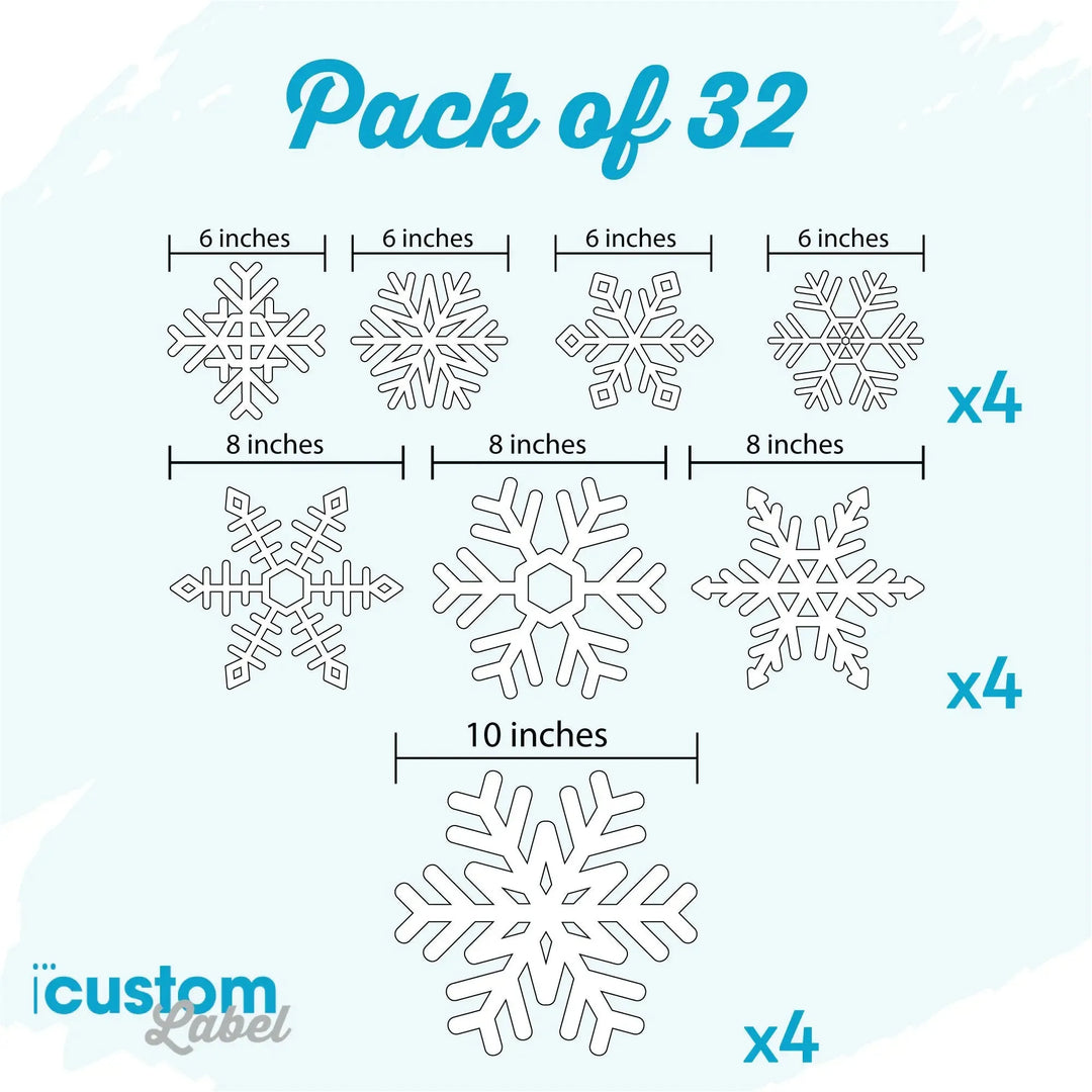 Snowflake Garage Christmas Magnets - iCustomLabel