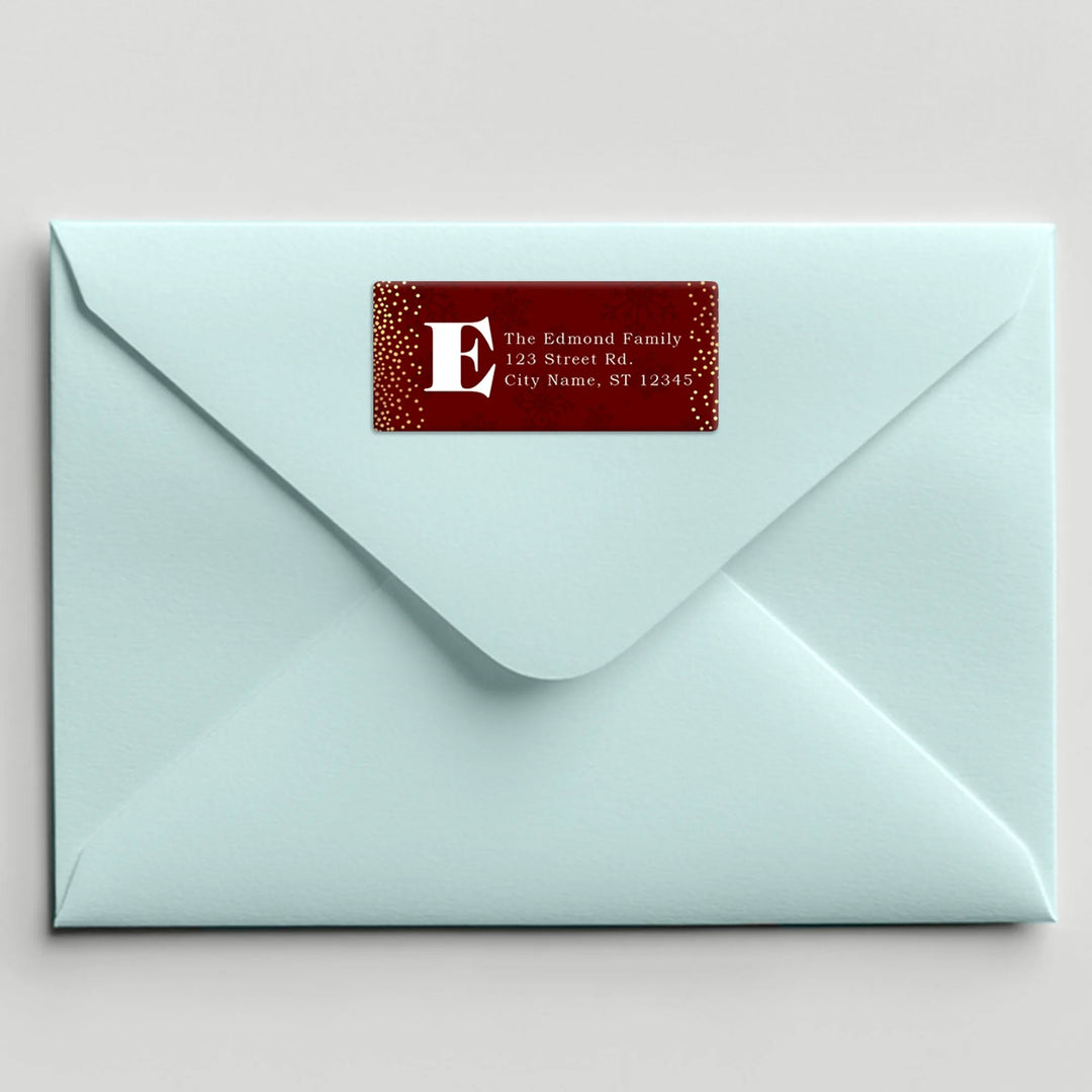 Snowflakes Address Label - iCustomLabel