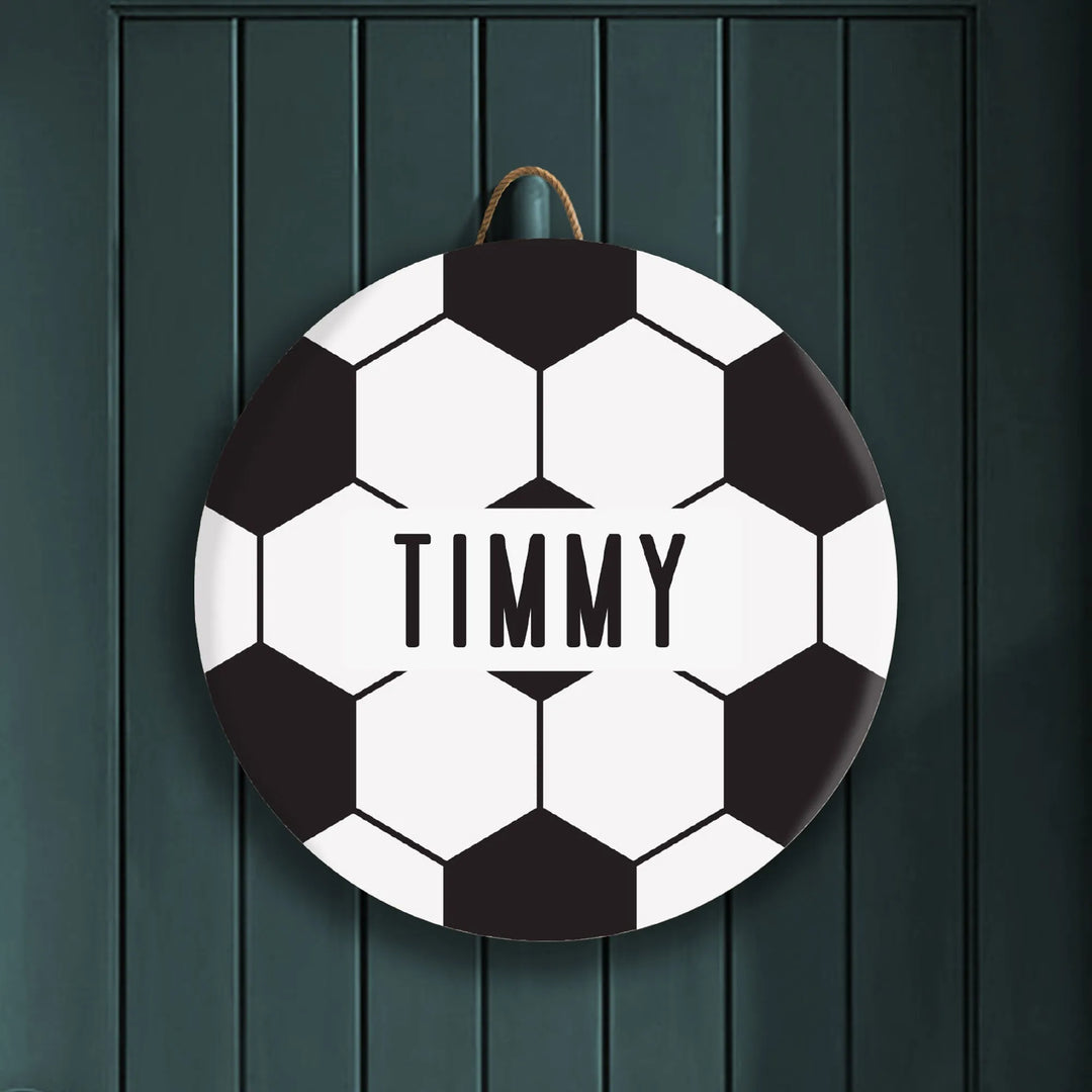 Soccer Custom Wood Sign - iCustomLabel