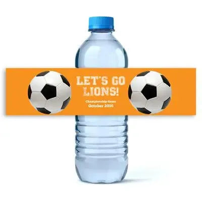 Soccer Water Bottle Labels - iCustomLabel