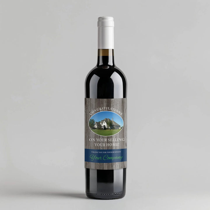 Sold Home Broker Wine Label - iCustomLabel