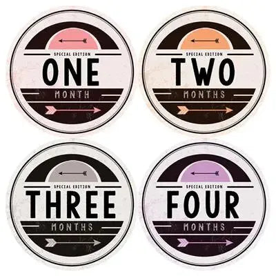 Special Edition Girl Baby Month Stickers - iCustomLabel