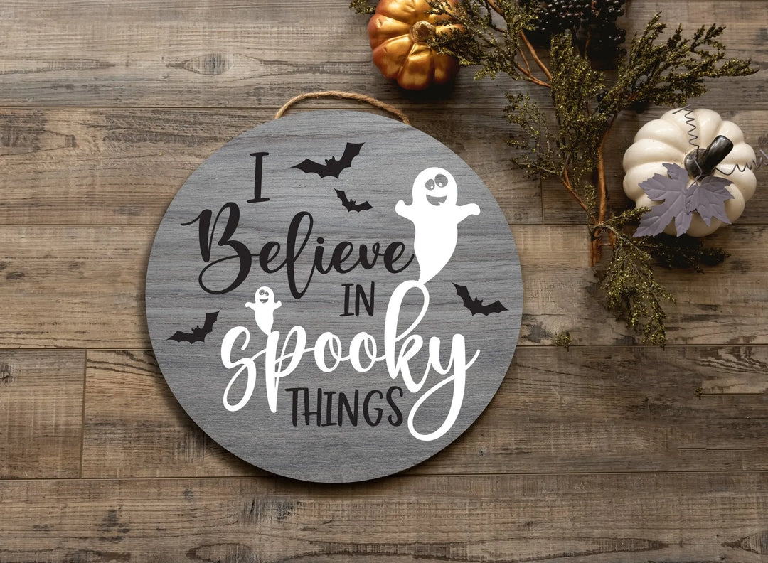 Spooky Ghost Halloween Door Decorations - iCustomLabel