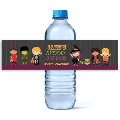 Spooky Halloween Water Bottle Labels - iCustomLabel