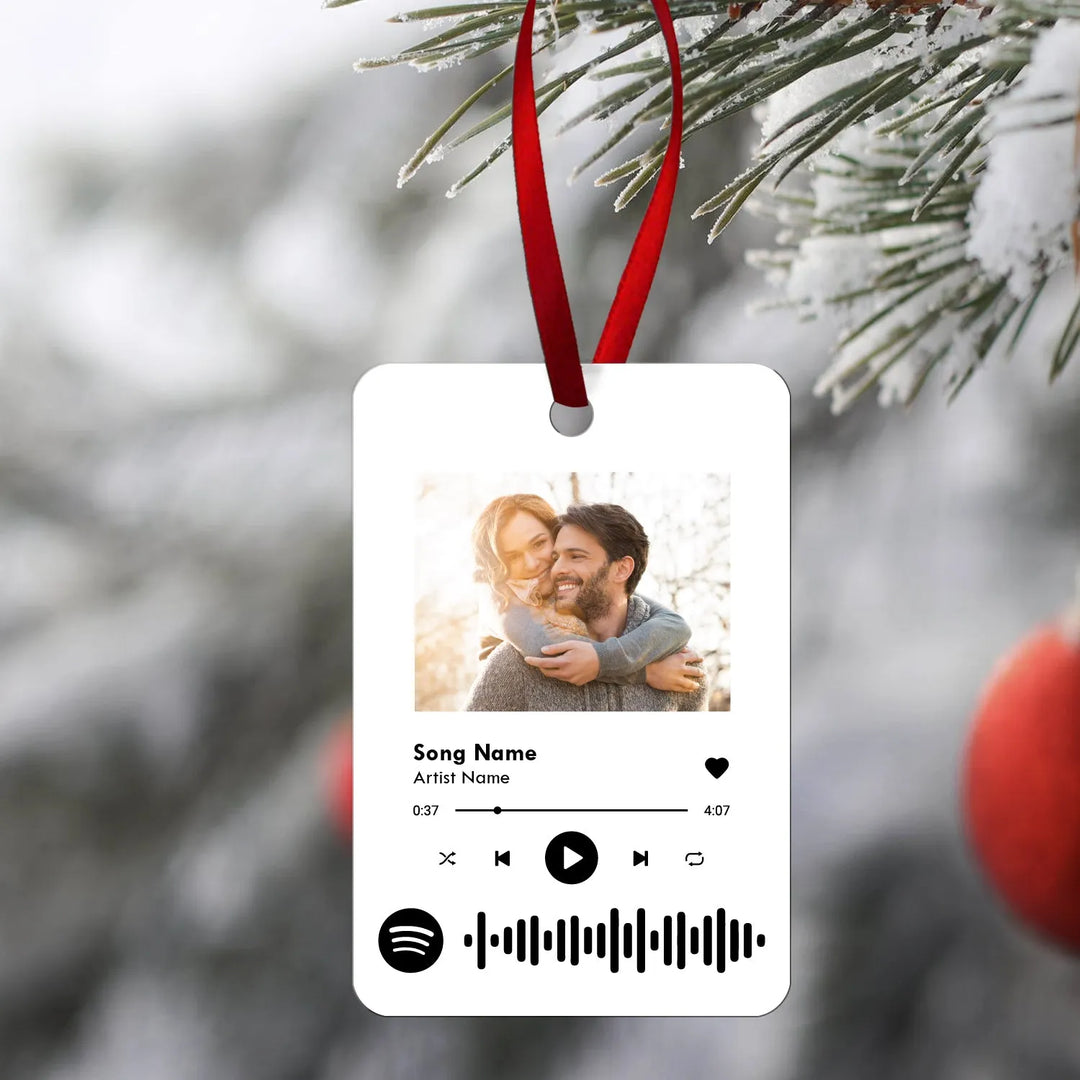 Spotify Song Christmas Ornament - iCustomLabel