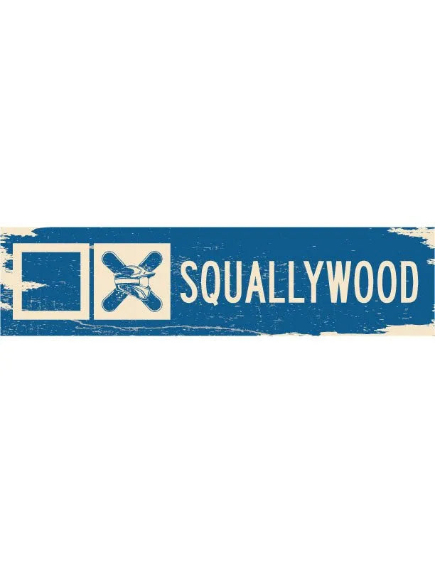 Squallywood Ski Trail Distressed Metal Sign - iCustomLabel