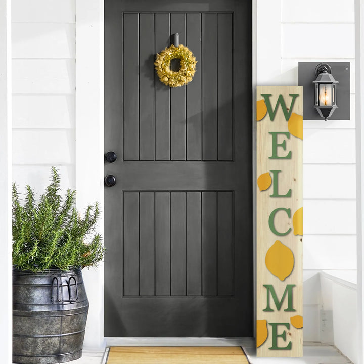 Squeeze The Day Porch Leaner Welcome Sign - iCustomLabel