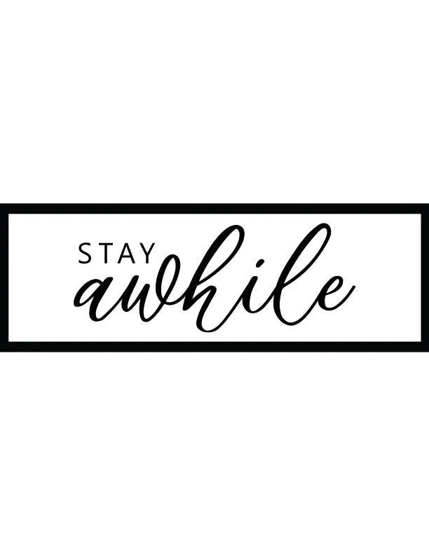 Stay Awhile Entryway Wall Decor - iCustomLabel