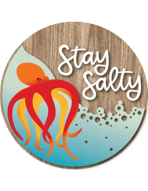 Stay Salty Beach House Wall Art - iCustomLabel