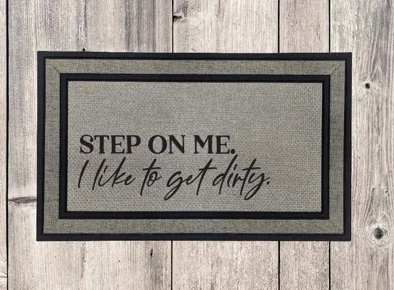 Step On Me Welcome Mat - iCustomLabel