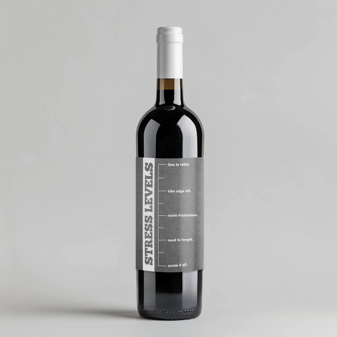 Stress Gauge Wine Label - iCustomLabel