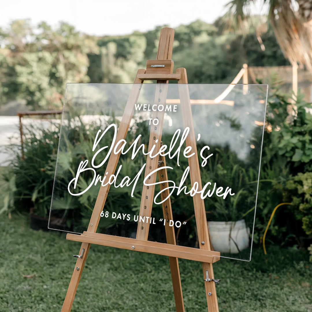 Strings Bridal Shower Welcome Sign - iCustomLabel