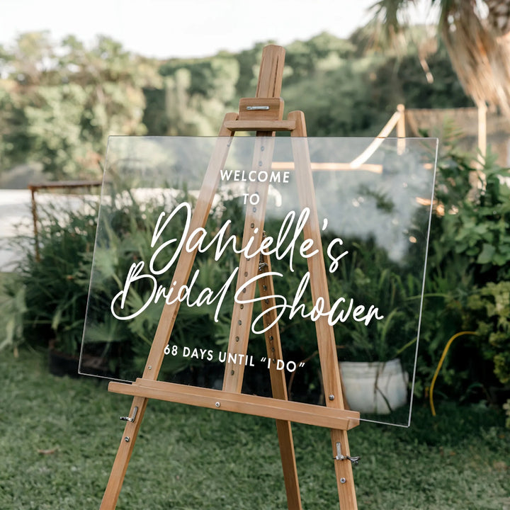 Strings Bridal Shower Welcome Sign - iCustomLabel