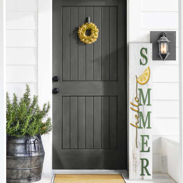 Summer Lemon Leaner Welcome Sign - iCustomLabel