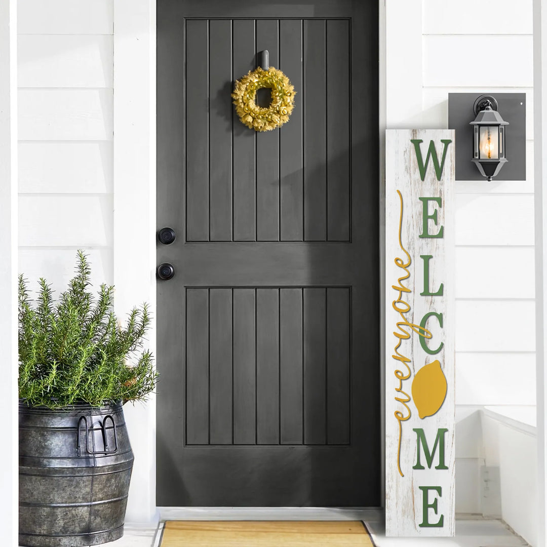 Summer Lemon Leaner Welcome Sign - iCustomLabel